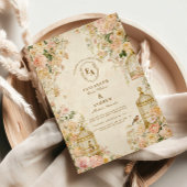 Grappige vogelzang rustieke elegantie kaart