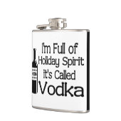 Grappige Vol van Kerst Vakantie Vodka Geest Heupfles (Links)