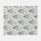 Grappige volkskunst Forest Earth Tones Fleece Deken (Voorkant (Horizontaal))