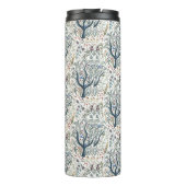 Grappige volkskunst Forest Earth Tones Thermosbeker (Achterkant)