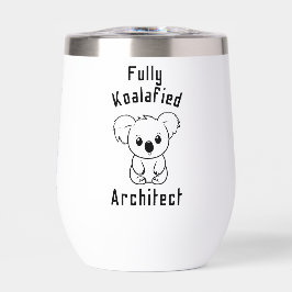 Grappige Volledig Koalafied Architect Schattige Ko