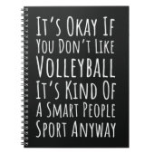 Grappige Volleybal Geschenken Humor Sport Joke Gag Notitieboek (Voorkant)