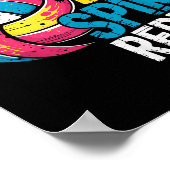 Grappige Volleybal Grap Bumpen Set Spike Herhaal S Poster (Hoek)