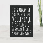 Grappige Volleybal Kaarten Humor Team Sport Speler (Voorkant)