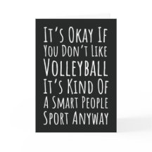 Grappige Volleybal Kaarten Humor Teamsporten Spele