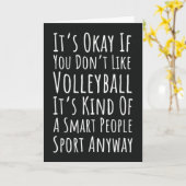 Grappige Volleybal Kaarten Humor Teamsporten Spele (Gele Bloem)