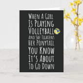 Grappige Volleybal Kaarten Team Speler Sportliefhe (Gele Bloem)