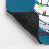 Grappige Volleybal Kerst Grafische Verlichting Lo Muismat (Hoek)