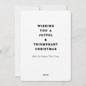 Grappige Volleybal Kerstmis Feestdagenkaart (Achterkant)