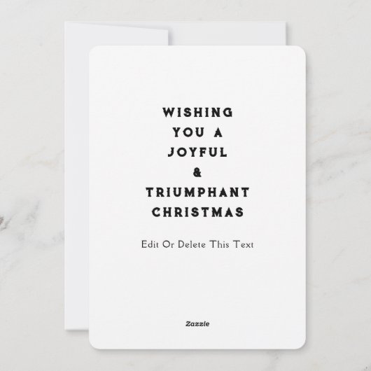 Grappige Volleybal Kerstmis Feestdagenkaart (Achterkant)