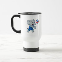 Grappige Volleybal Olifant Sport Reis Mok
