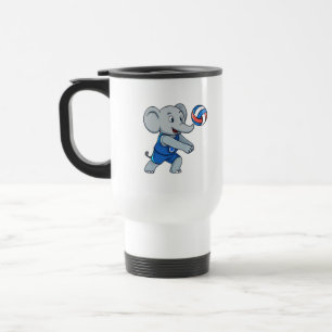 Grappige Volleybal Olifant Sport Reis Mok