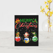 Grappige Volleybal Ornamenten Kerstboom Lights X Kaart (Gele Bloem)