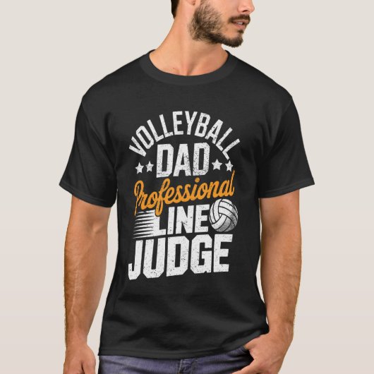 Grappige Volleybal Vader Professioneel Scheidsrech T-shirt (Voorkant)
