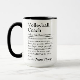 Grappige Volleybalcoach Definitie Persoonlijk Cade Mok