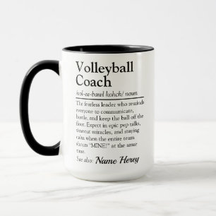 Grappige Volleybalcoach Definitie Persoonlijk Cade Mok