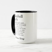 Grappige Volleybalcoach Definitie Persoonlijk Cade Mok (Voorkant links)