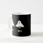 Grappige Volwassen Halloween Boo Ghost Bijen Koffiemok (Voorkant links)