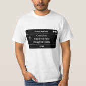 GRAPPIGE VOLWASSEN HUMOR T-SHIRT (Voorkant)