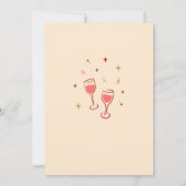 Grappige volwassen kerstman zijn vriendjes kerstfe kaart (Achterkant)