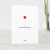 grappige volwassen verjaardagsgroet kaart (Achterkant)