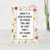 grappige volwassen verjaardagsgroet kaart (Voorkant)