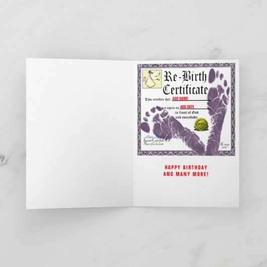 grappige volwassen verjaardagsgroet kaart (Binnen)