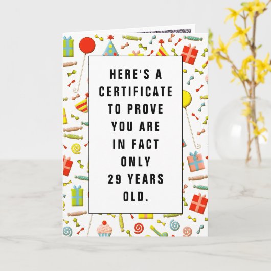 grappige volwassen verjaardagsgroet kaart (Gele Bloem)