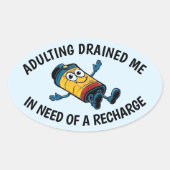 Grappige volwassen worsteling Sticker (Voorkant)