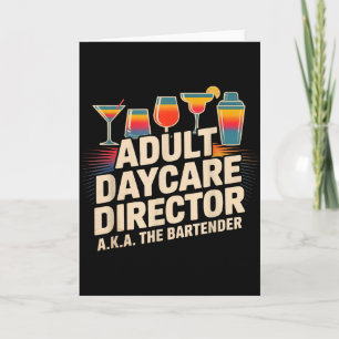 Grappige Volwassenen Dagopvang Directeur AKA De Ba Kaart