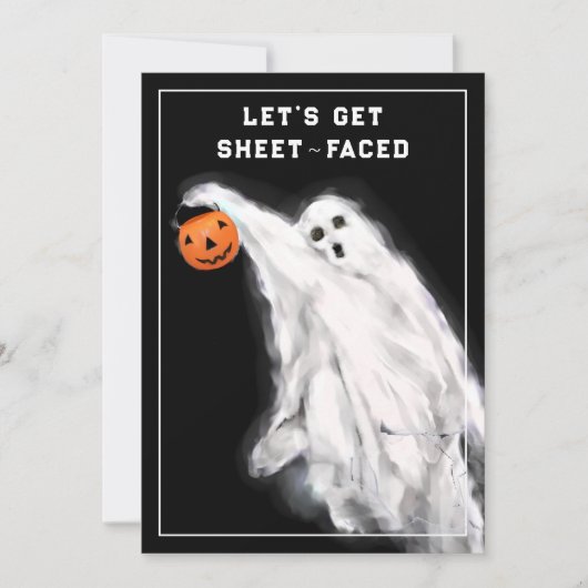Grappige volwassenen Halloween kaart (Voorkant)