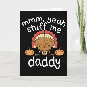 Grappige Volwassenen Humor Kalkoen Stop Me Herfst Kaart