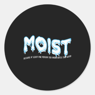 Grappige Volwassenen Humor Vochtig  Ronde Sticker
