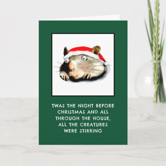 Grappige volwassenen Kerstmis Feestdagen Kaart (Voorkant)