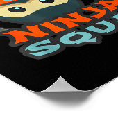 Grappige VOORSCHOOLSE NINJA SQUAD Terug naar schoo Poster (Hoek)