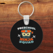 Grappige VOORSCHOOLSE NINJA-SQUAD Terug naar schoo Sleutelhanger (Voorkant)