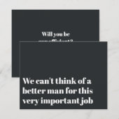 Grappige Voorstel Uitnodiging Huwelijksambtenaar T (Voorkant / Achterkant)