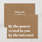 Grappige Voorstel Uitnodiging om Ons te Trouwen vo (Voorkant / Achterkant)