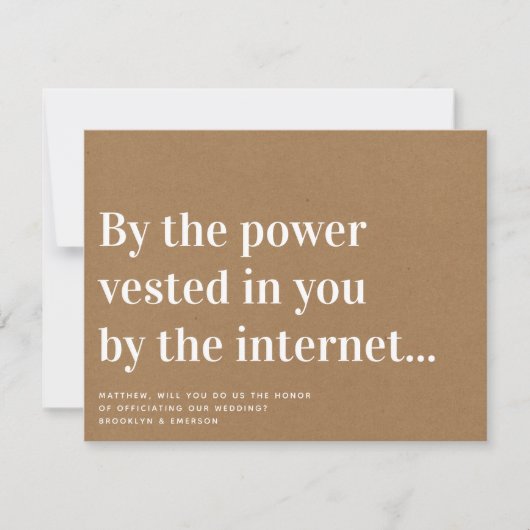 Grappige Voorstel Uitnodiging om Ons te Trouwen vo (Voorkant)