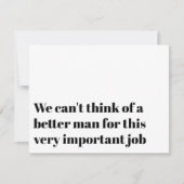 Grappige Voorstel Uitnodiging voor Ambtenaar om On (Voorkant)