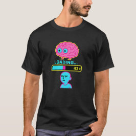 Grappige voortgangsbalk voor hersenactiviteit t-shirt