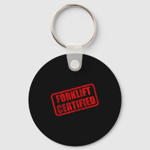 Grappige vorkheftruck gecertificeerde meme sleutelhanger
