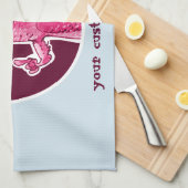 grappige vos adviseert ons cartoon theedoek (Quarter Fold)