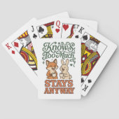 Grappige Vos Konijn Beste Vrienden Pokerkaarten (Achterkant)