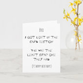 Grappige Vouwde Verjaardagskaart Familie Lid Kaart (Gele Bloem)