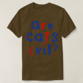Grappige vraag zijn Katten Evil Graphic T-shirt (Design voorkant)