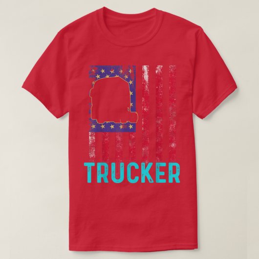 Grappige vrachtwagenchauffeur 2987 t-shirt (Design voorkant)