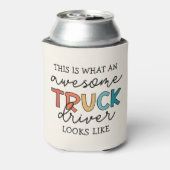 Grappige vrachtwagenchauffeur | Geweldige takelwag Blikjeskoeler (Blikje Achterkant)