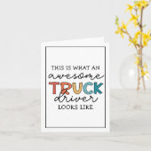 Grappige vrachtwagenchauffeur | Geweldige takelwag Kaart (Gele Bloem)