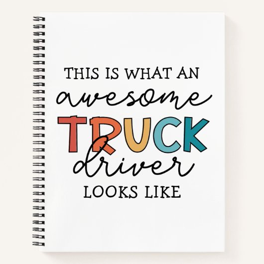 Grappige vrachtwagenchauffeur | Geweldige takelwag Notitieboek (Voorkant)